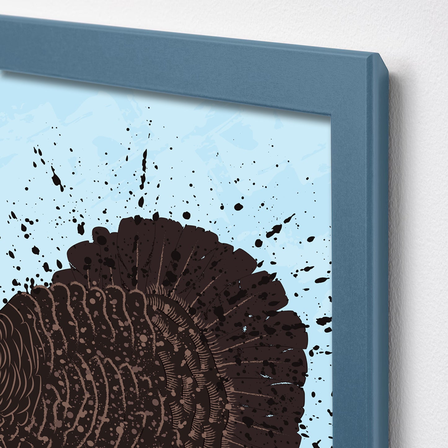 *The Retreat - Herbert mini framed print (Blue frame)