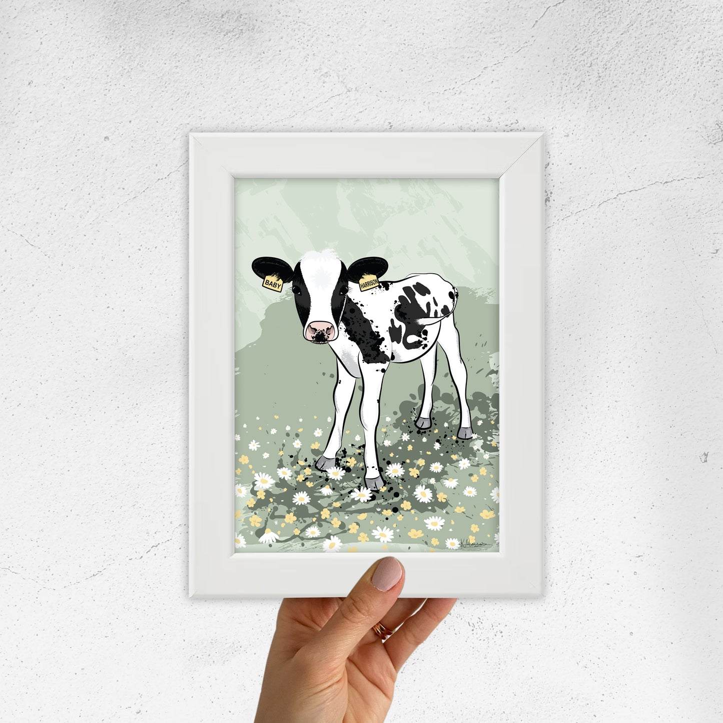 The Herd - Baby Harrison mini framed print