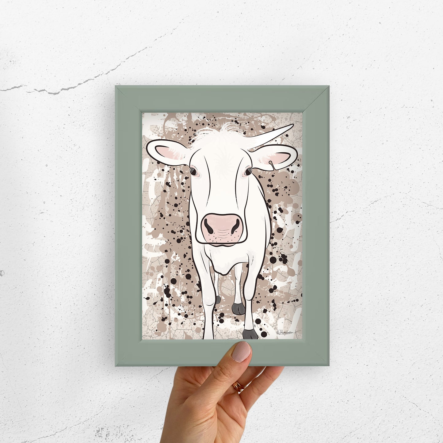 The Herd - Evie mini framed print