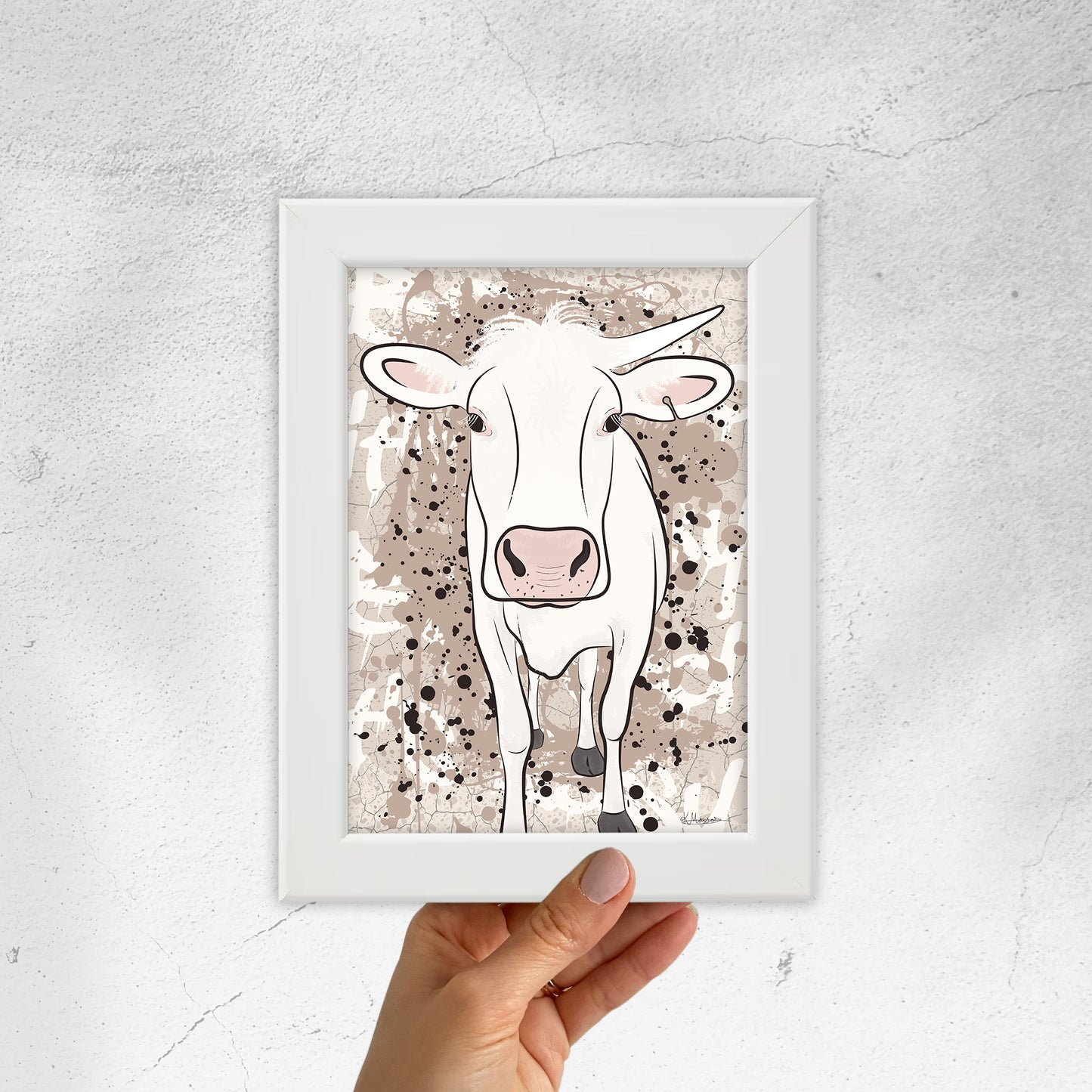 The Herd - Evie mini framed print