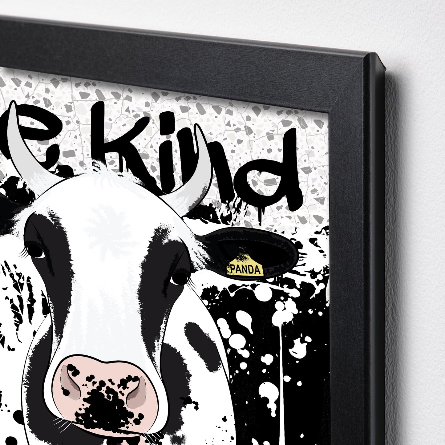 The Herd - Set of 3 mini framed Prints (Black frames)