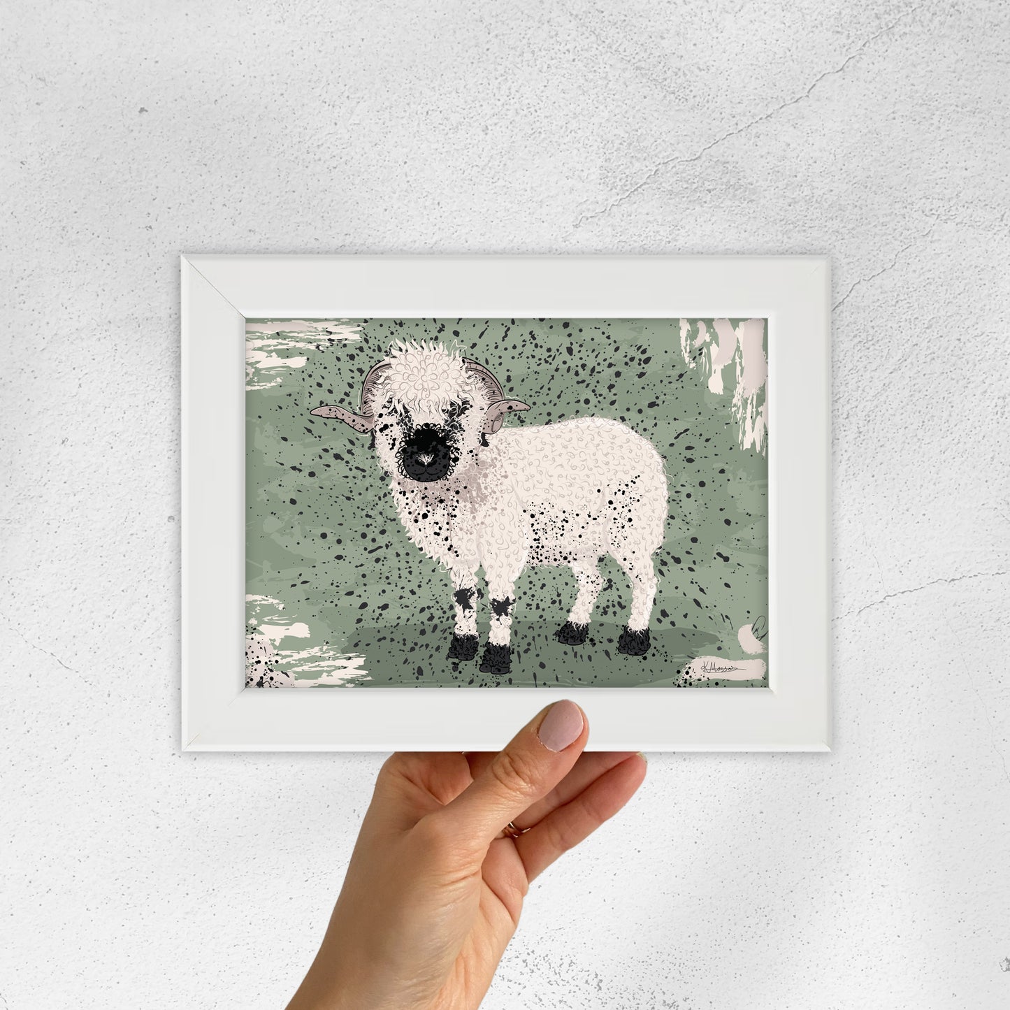Sheep Sanctuary - Casanova mini framed print