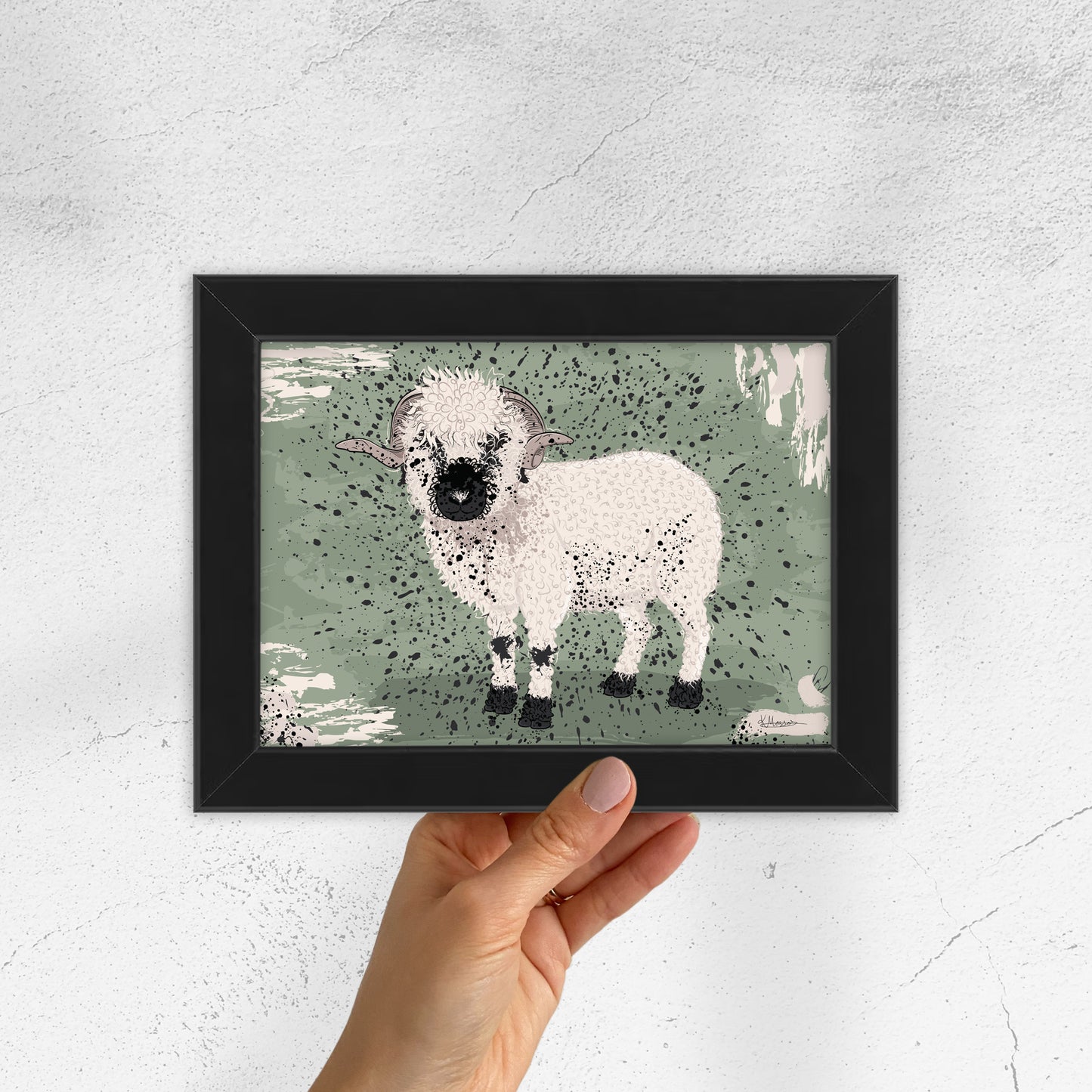 Sheep Sanctuary - Casanova mini framed print